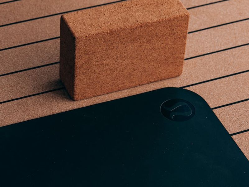 Yoga mat and soft blocks for comfort